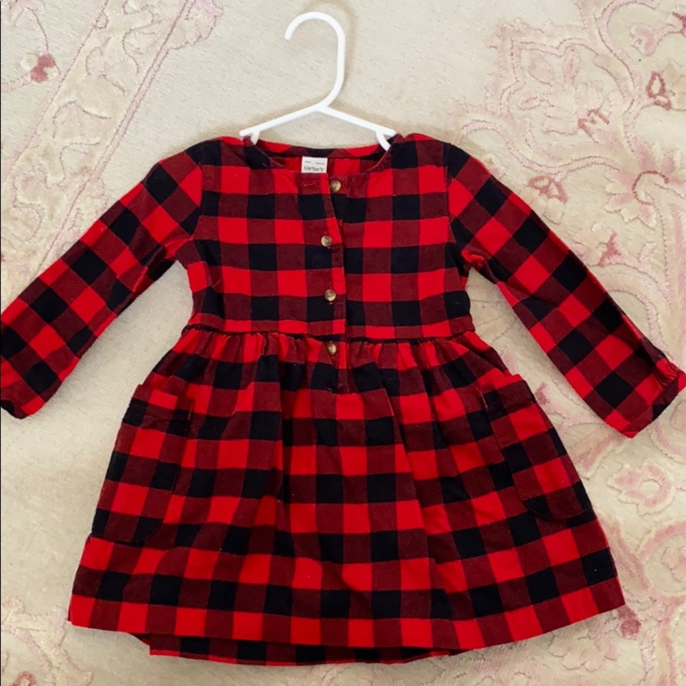 Buffalo plaid dress